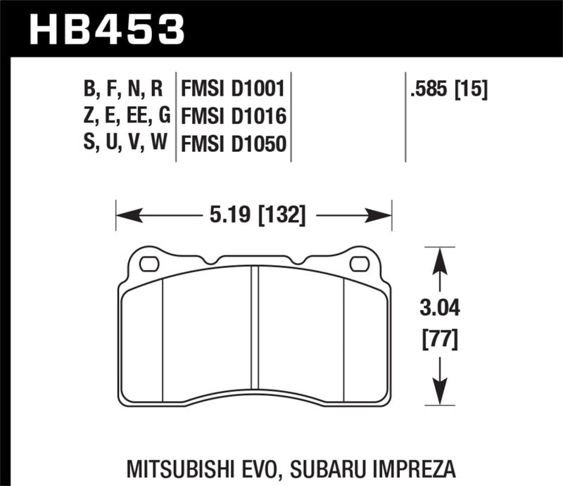 Paragon PPS370 Titanium Front Brake Pad Shims - STI/Evo/SS-V/FK8 Type-R/BRZ/86 (Brembo)