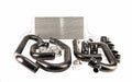 Process West Front Mount Intercooler Kit w/Silver Core, Black Piping image 1