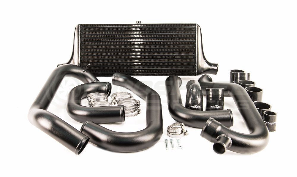Process West Front Mount Intercooler Kit w/Black Core, Black Piping image 1