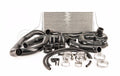 Process West Front Mount Intercooler Kit w/Silver Core, Black Piping image 1