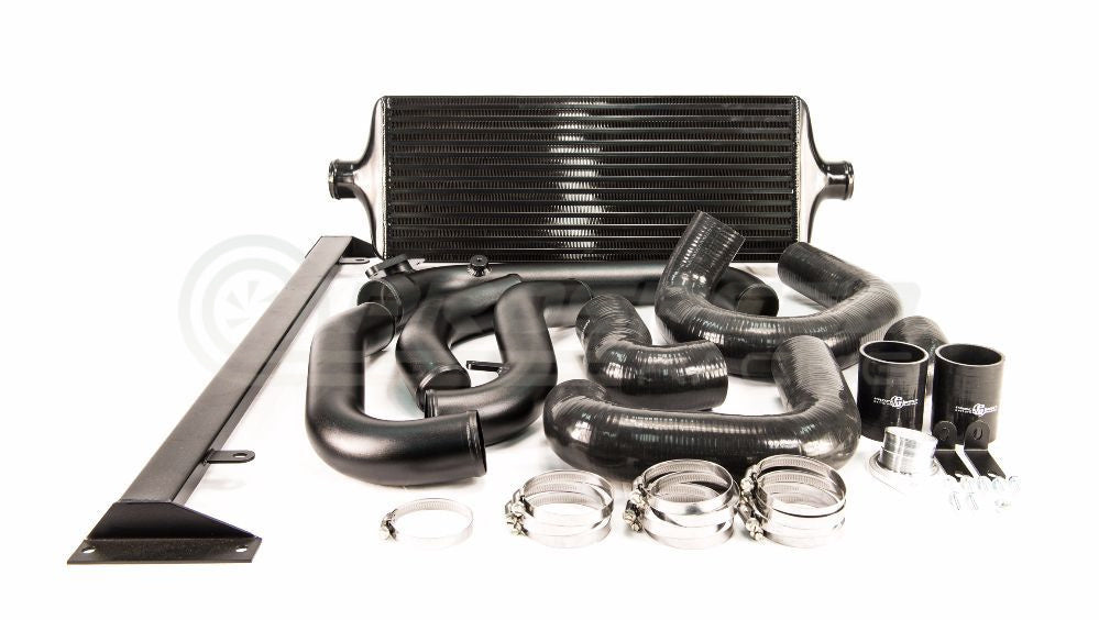 Process West Front Mount Intercooler Kit w/Black Core, Black Piping image 1