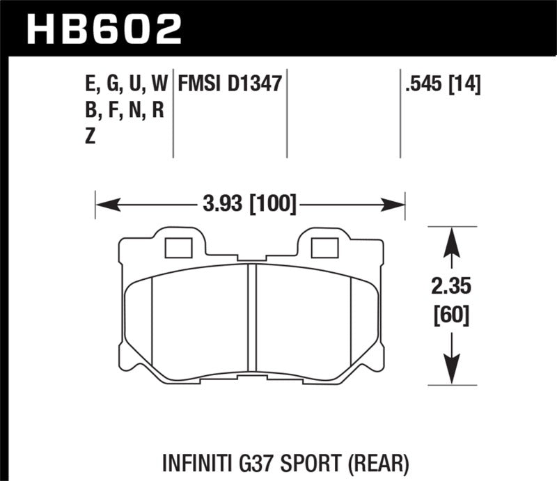 Project Mu NS-EP Rear Brake Pads