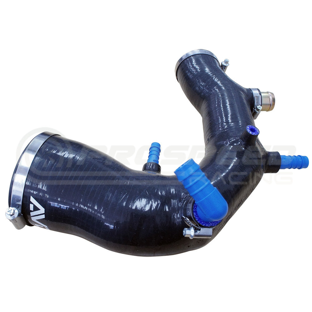 AVO 1 Piece Silicone Turbo Inlet/MAF Pipe Black image 1