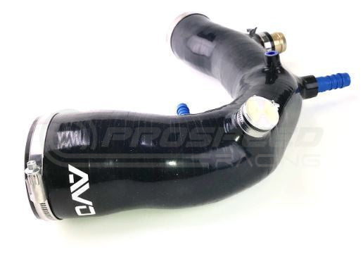 AVO 1 Piece Silicone Turbo Inlet/MAF Pipe Black image 1
