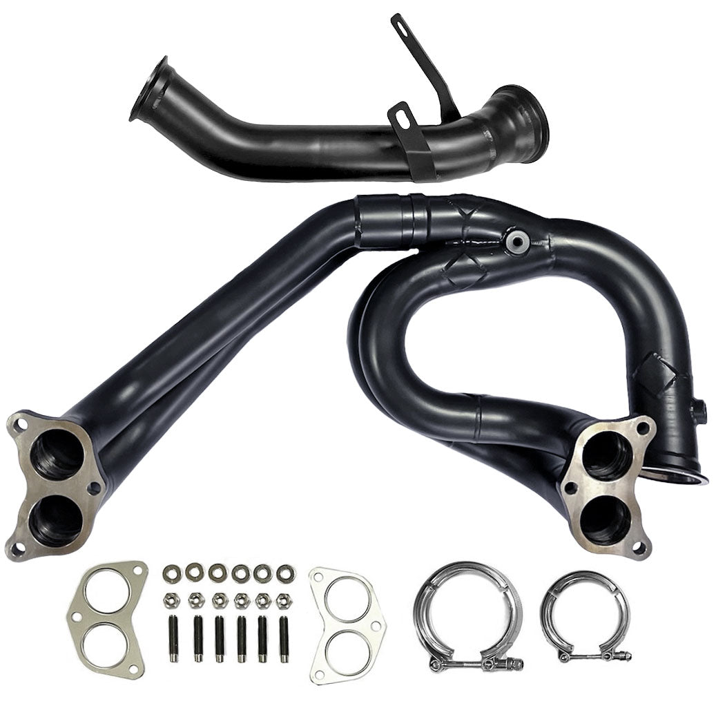 AVO Turbo Equal Length Rotated Twist Mount Race Headers image 1