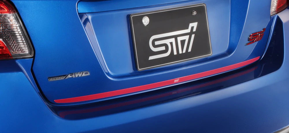 STI Genuine Trunk Lid Garnish Cherry Red