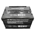 STI Genuine Folding Workshop Storage Crate Container Black - 50 Litres
