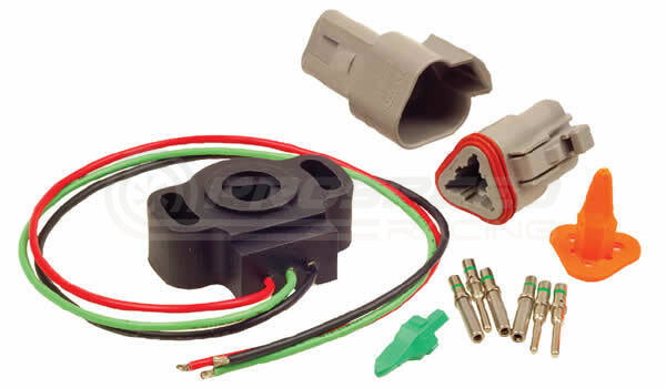 Raceworks Motorsport TPS Throttle Position Sensor 3 Wire 8mm 'D' Shaft w/Plug and Pins