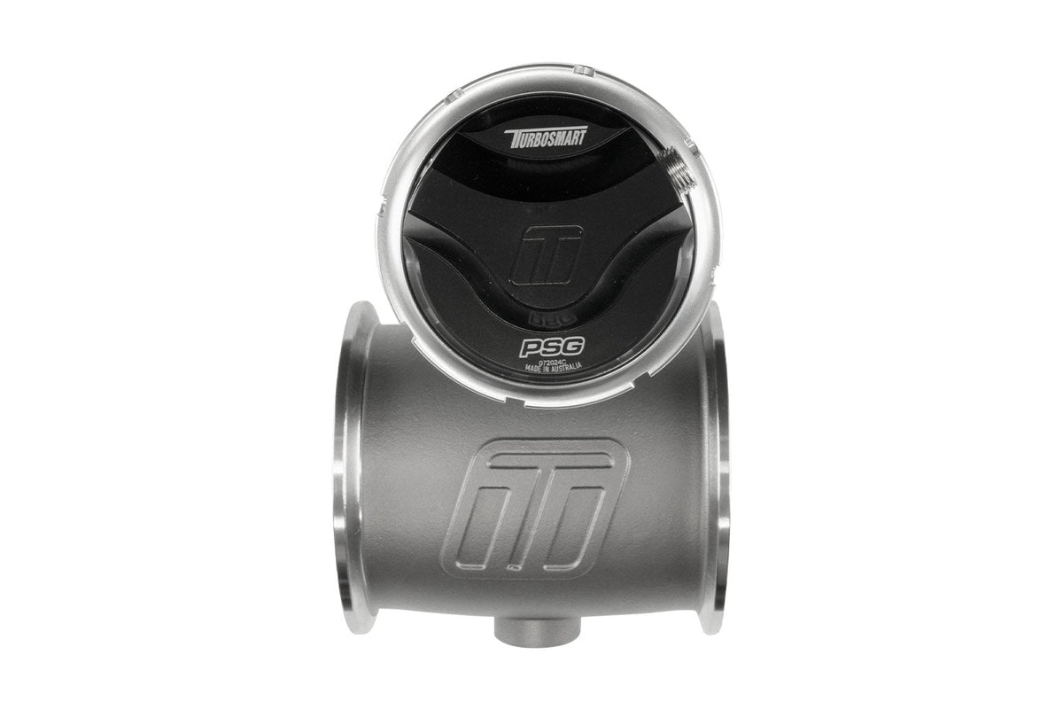 Turbosmart Pneumatic Straight Gate PSG76 6psi External Wastegate Black