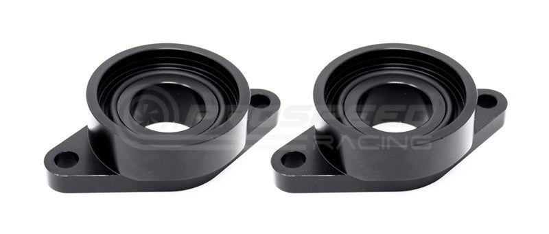 Torque Solution Billet Stock to HKS Blowoff Valve Adapter (Black) - Nissan GTR R35 ALL