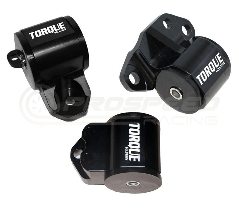 Torque Solution 3pc Billet 3-Bolt Engine Mount Kit image 1