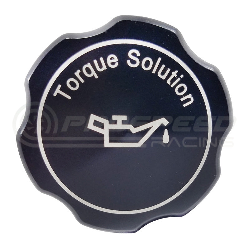 Torque Solution Billet Oil Cap Black image 1