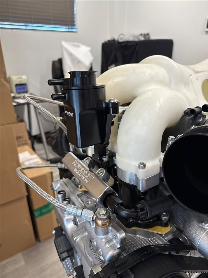Torque Solution Coolant Expansion Tank Pedestal - Silver