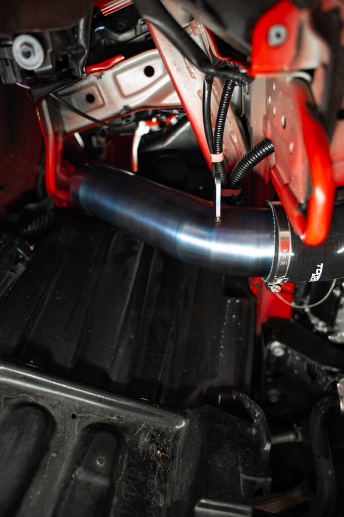 Torque Solution Titanium 3" Intake Pipe Burnt Blue Finish