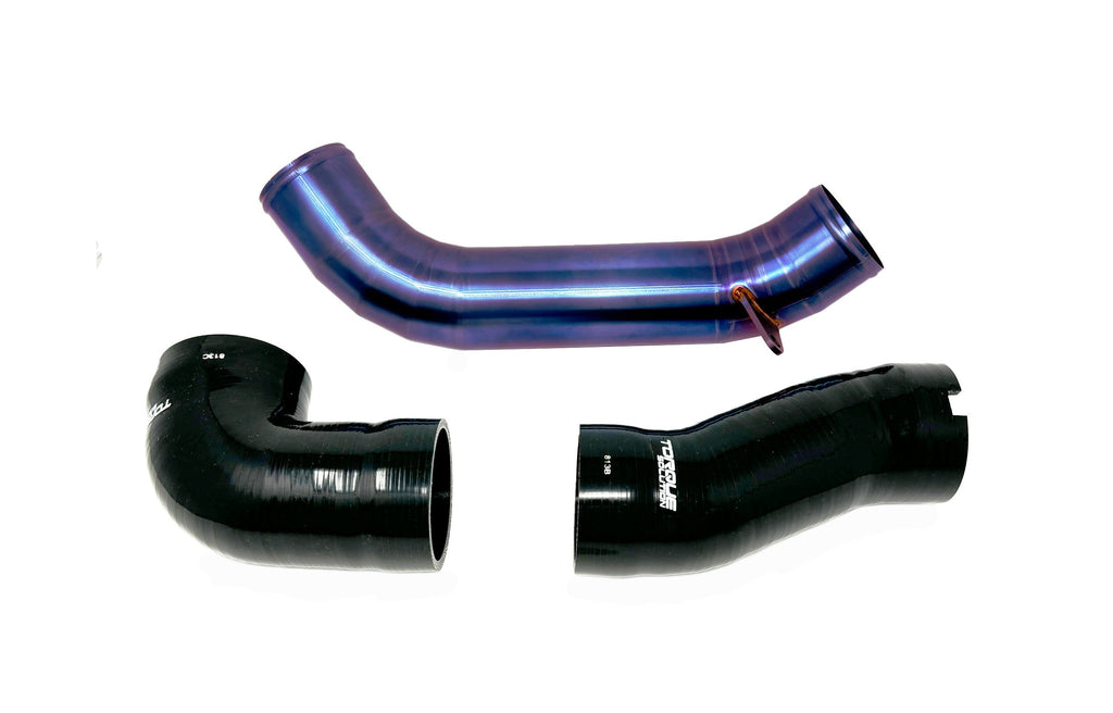 Torque Solution Titanium 3" Intake Pipe Burnt Purple Finish