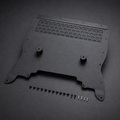 VCTR Performance BMW M5/M8 F90/F91/F92/F93 Aluminium Oil Cooler Guard – front three-quarter view