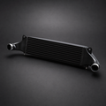 VCTR Performance Audi RS3 8V/TTRS 8S EVO1 Intercooler — Black – front three-quarter view
