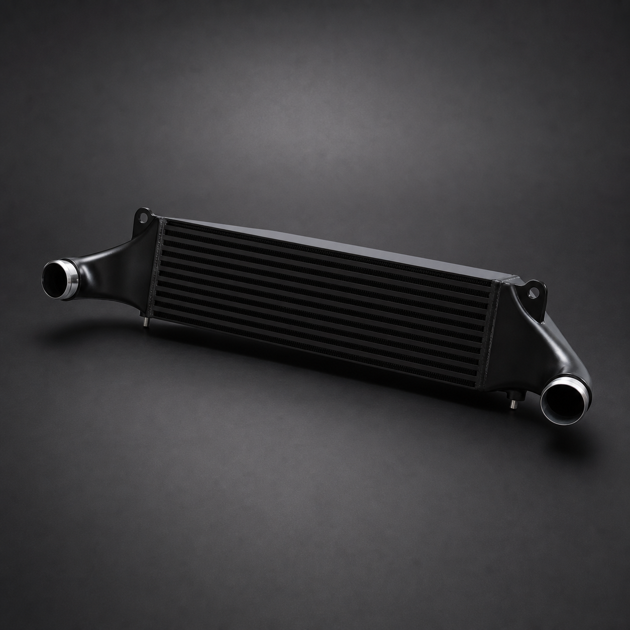VCTR Performance Audi RS3 8V/TTRS 8S EVO1 Intercooler — Black – front three-quarter view