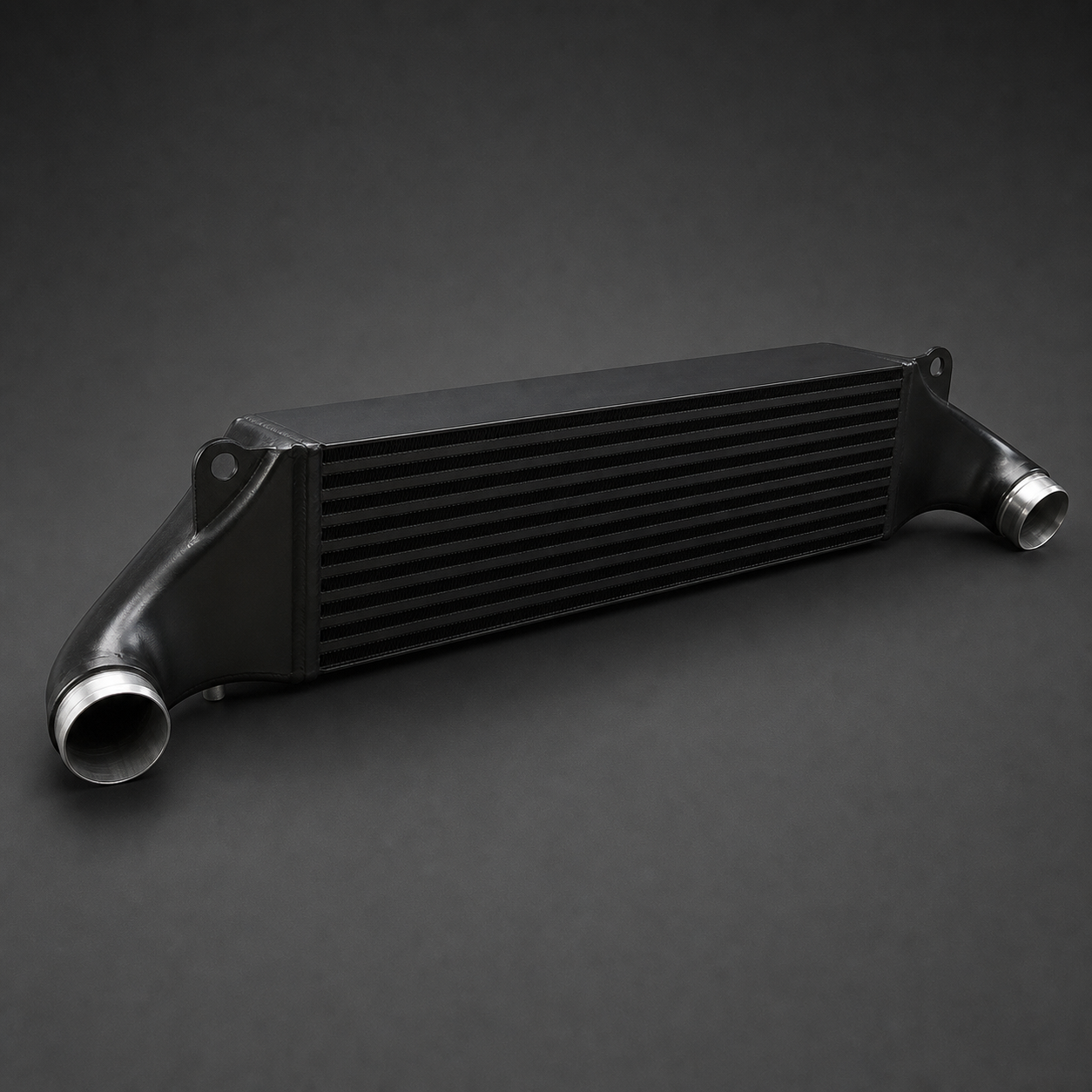 VCTR Performance Audi RS3 8V/TTRS 8S EVO1 Intercooler — Black – side three-quarter view