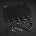 VCTR Performance Audi 3.0 TFSI EA837 Radiator — Black – front three-quarter view