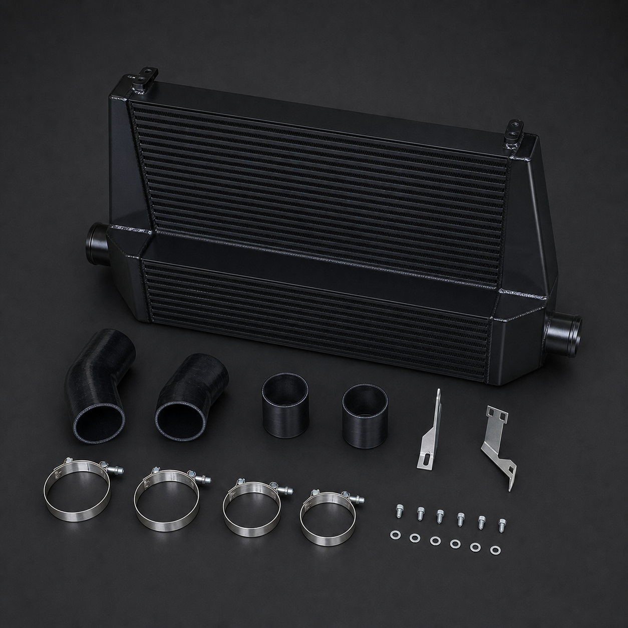 VCTR Performance Audi A4/S4/S5/SQ5 B9 EVO2 Front-Mount Intercooler – elevated top view