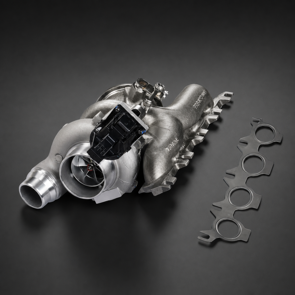 VCTR Performance BMW B48 F/G-Series Ball-Bearing Turbocharger – front three-quarter view