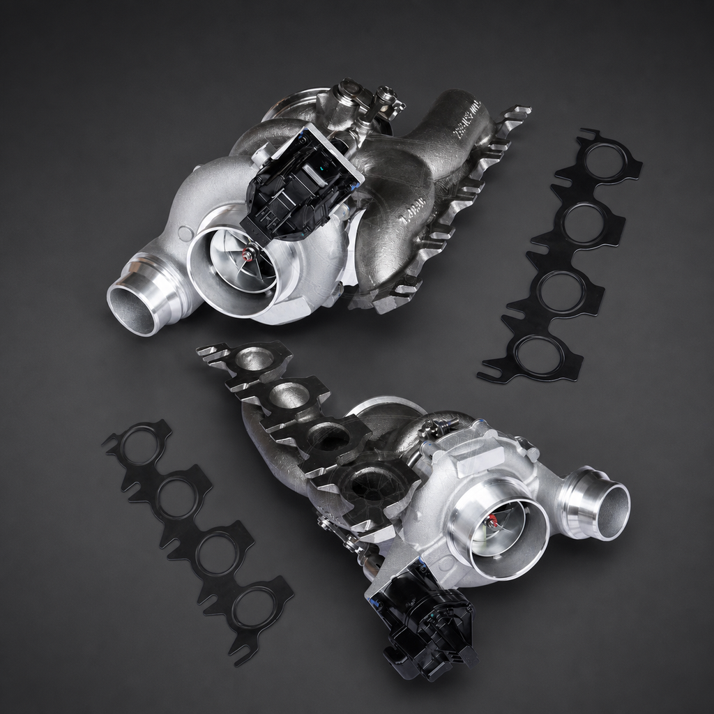 VCTR Performance BMW B48 F/G-Series Ball-Bearing Turbocharger – elevated top view