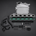 VCTR Performance BMW M3/M4 G80/G82 S58 Cast-End-Tank Intake Manifold Charge Cooler – front three-quarter view