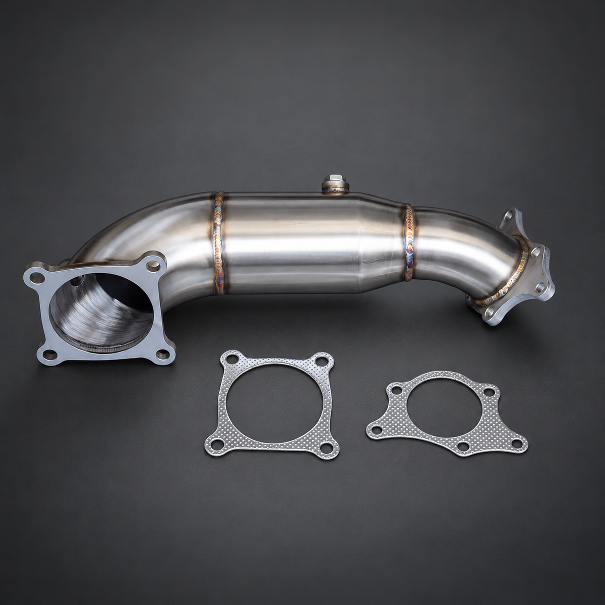 VCTR Performance Honda Civic Type R FK8 Catted Downpipe Kit — view 2