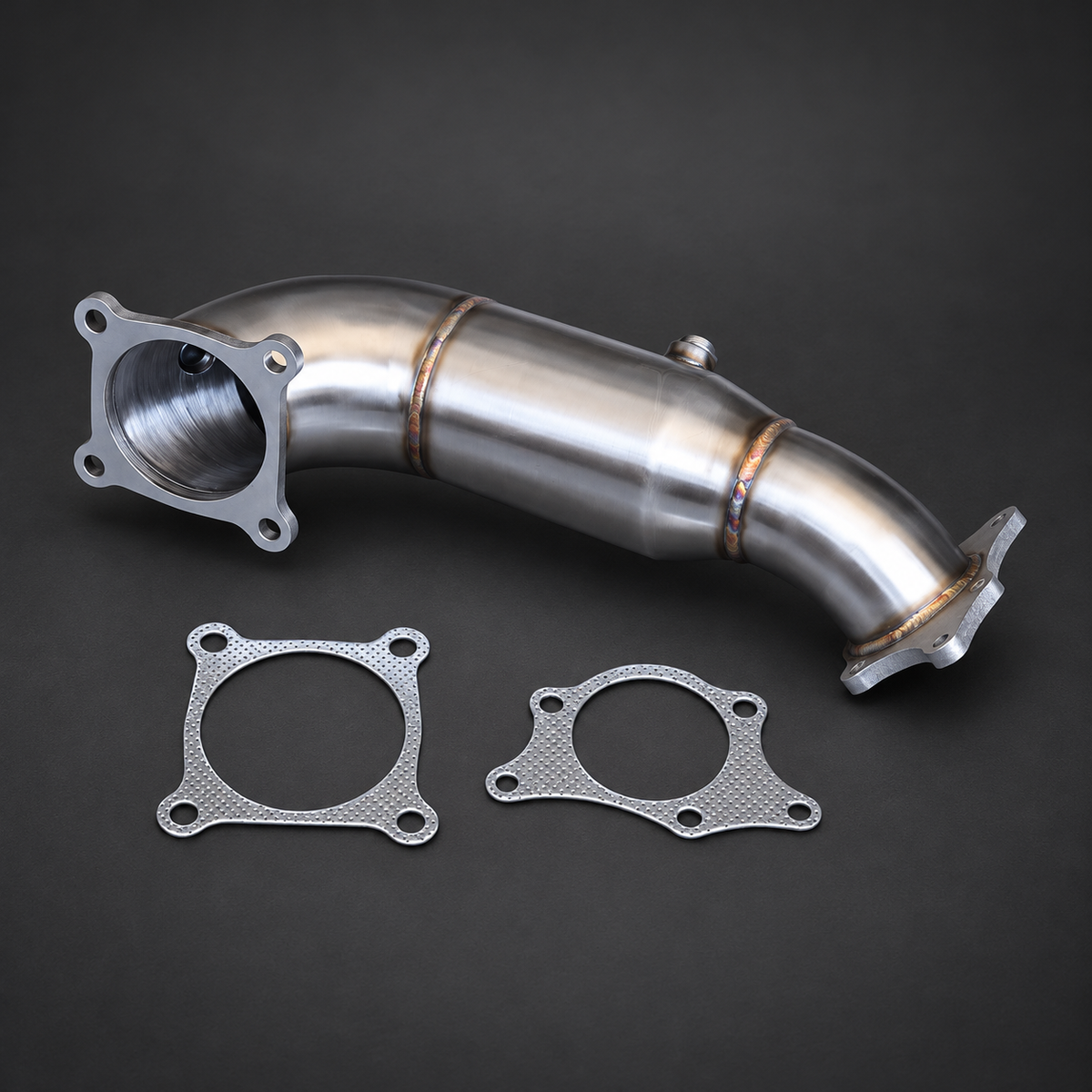 VCTR Performance Honda Civic Type R FK8 Catted Downpipe Kit — view 3