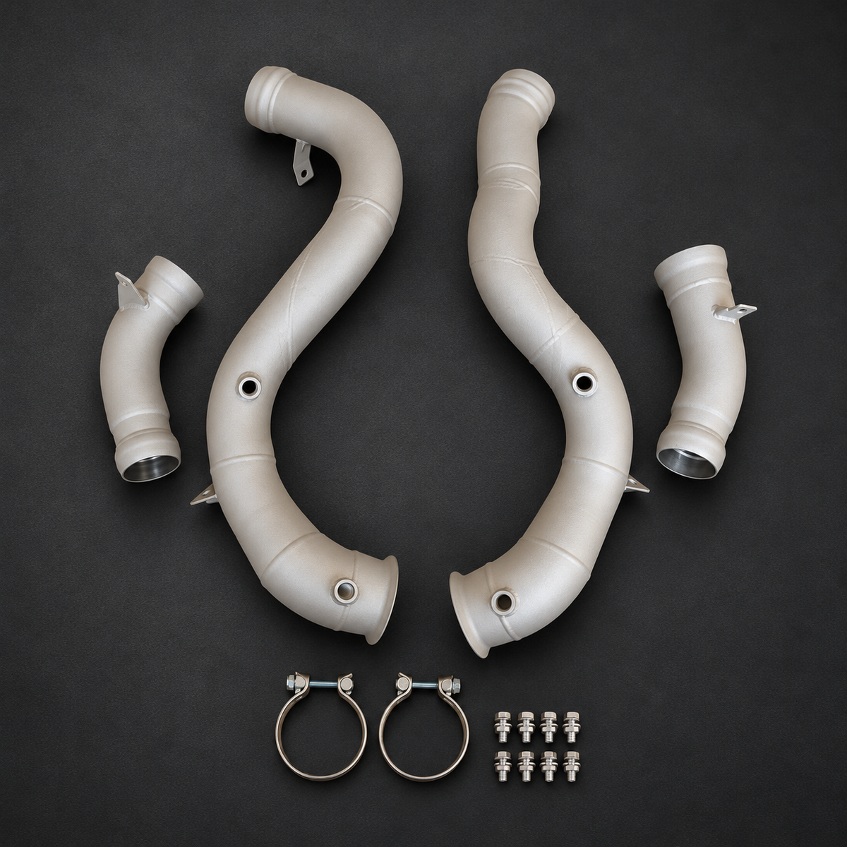 VCTR Performance Mercedes-AMG GLC63 M177 Downpipe Kit — Ceramic Coating — view 3