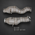 VCTR Performance Mercedes-Benz C400 / AMG C43 M276 Catted Downpipe Kit — RHD — view 1