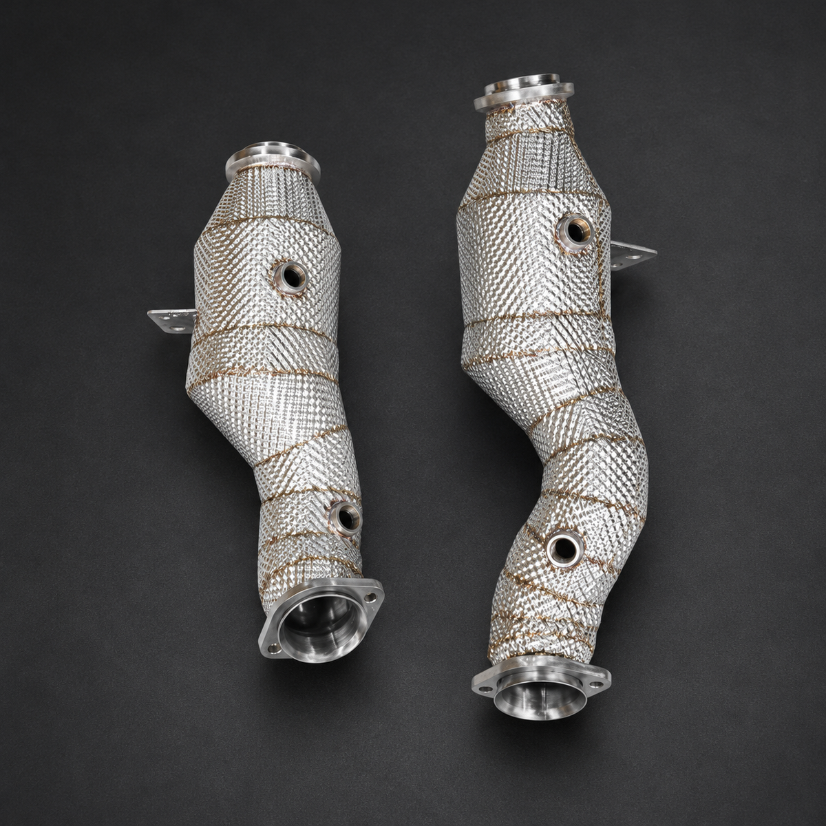 VCTR Performance Mercedes-Benz C400 / AMG C43 M276 Catted Downpipe Kit — RHD — view 3