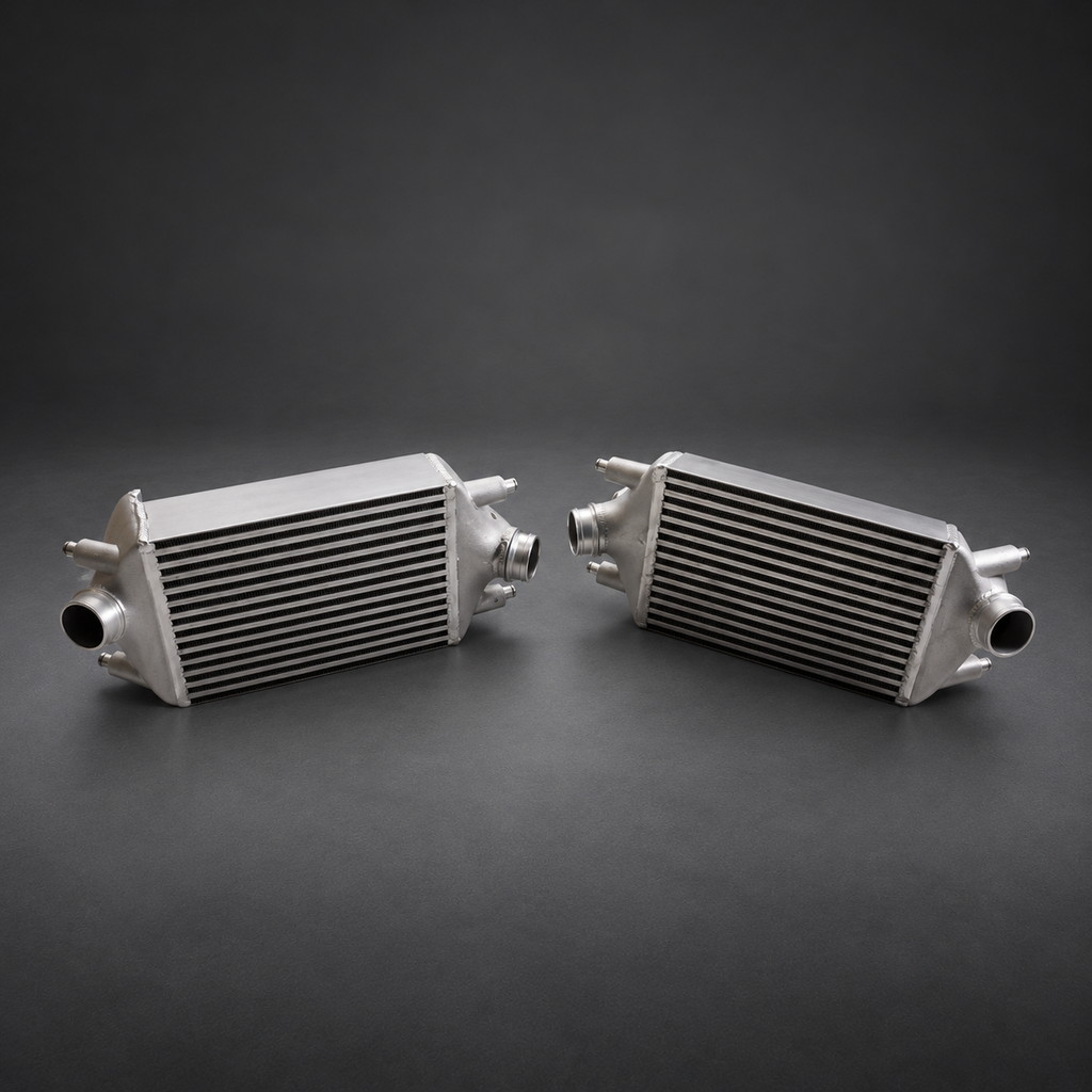 VCTR Performance Porsche 911 Turbo 991.1/991.2 Twin Intercooler Kit — studio view 1