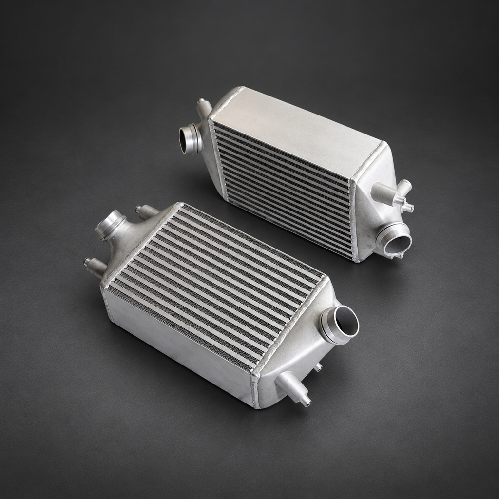 VCTR Performance Porsche 911 Turbo 991.1/991.2 Twin Intercooler Kit — studio view 2
