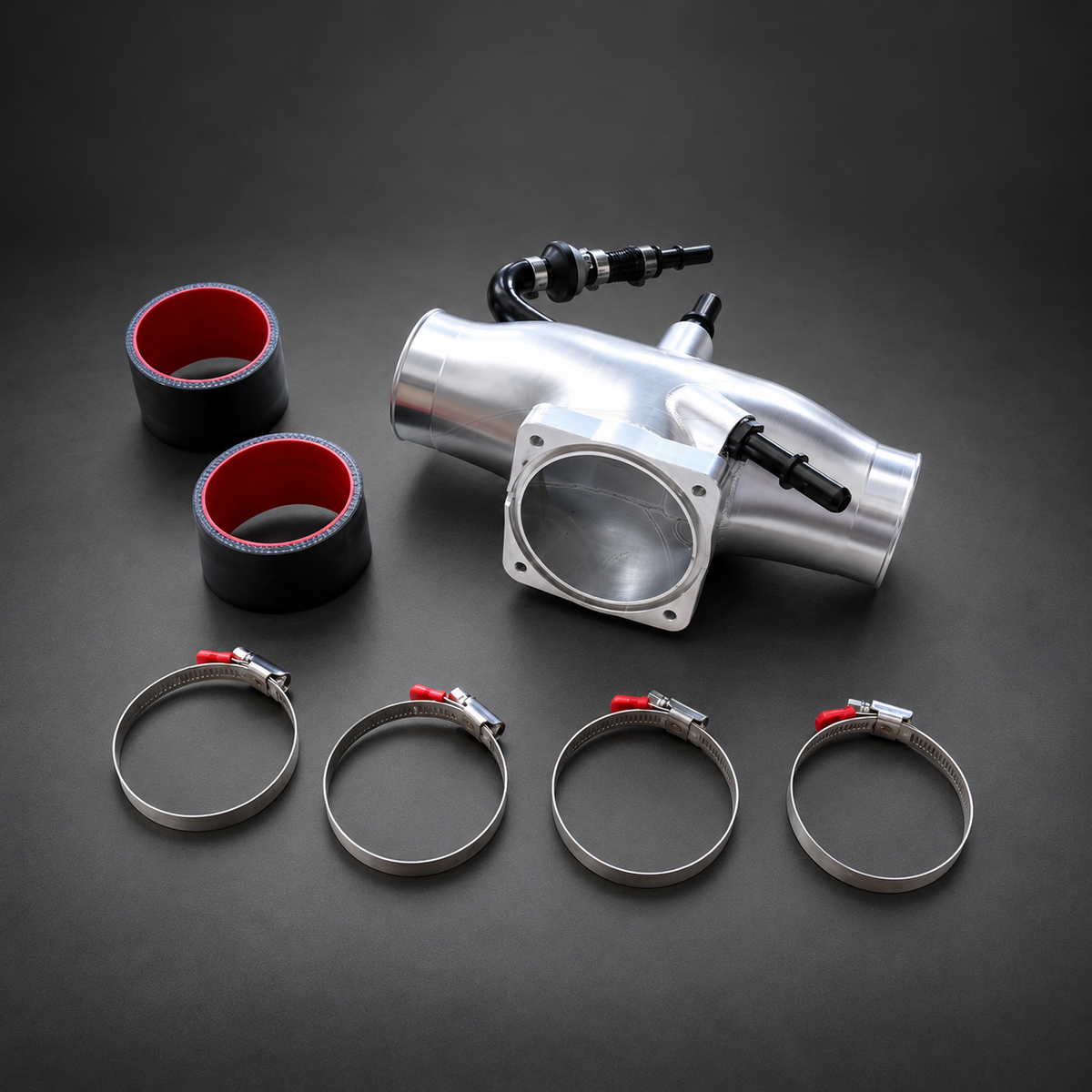 VCTR Performance Porsche 911 992 3.0L/3.7L Billet Aluminium Intake Plenum — studio view 2