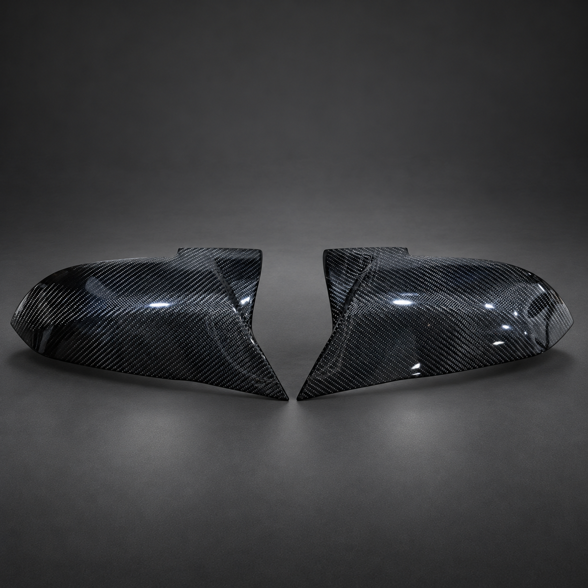VCTR Performance BMW 1/2/3/4 Series F-Chassis Carbon Fibre Mirror Covers — studio view 1